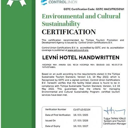 Levni Handwritten Collection By Accor Hotell Istanbul